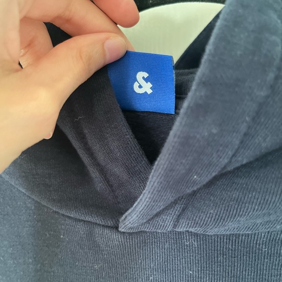Jack & Jones Navy Blue Hoodie - Picture 4 of 9